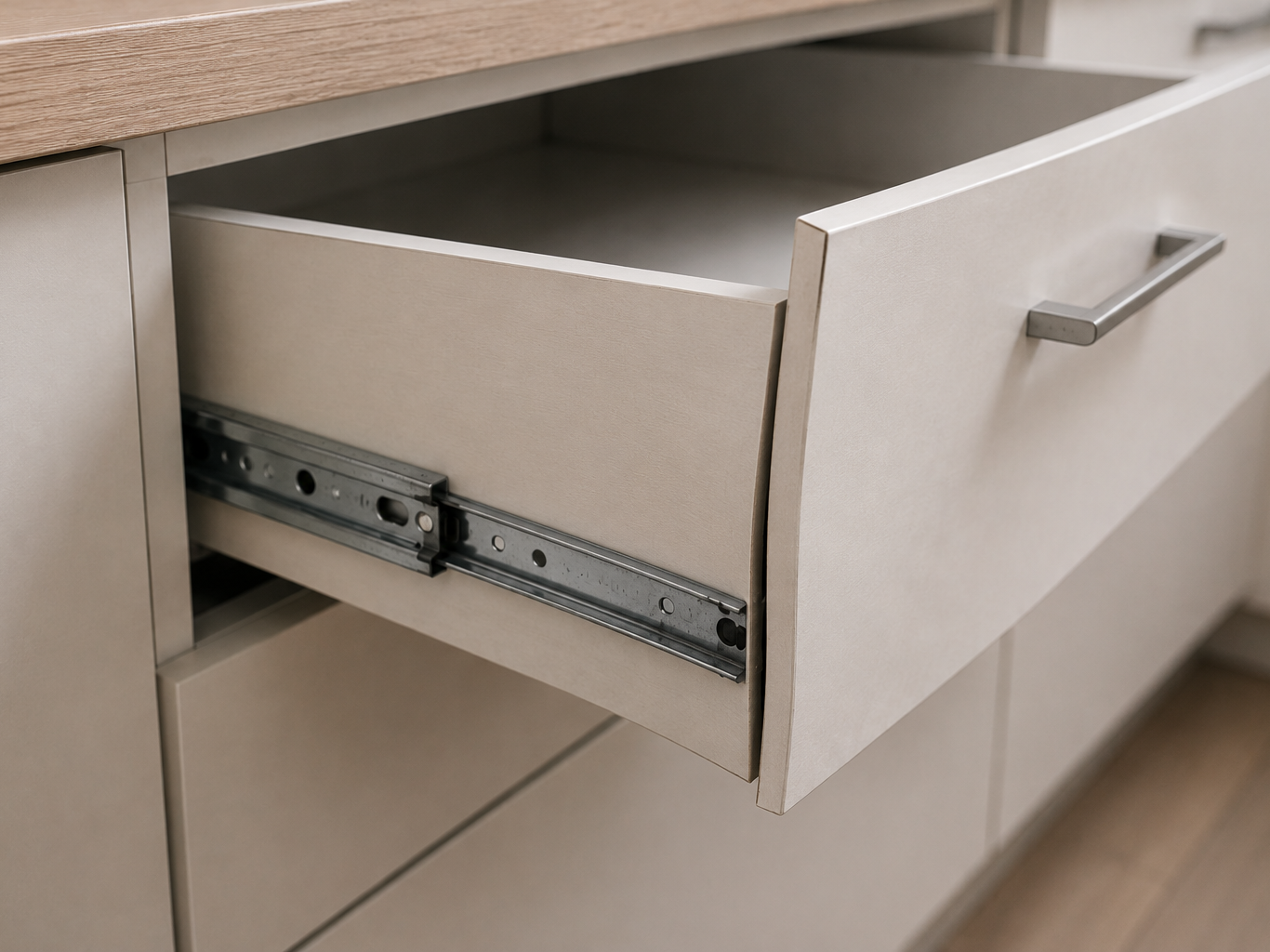 تاب برداشتن کشوی کابینت